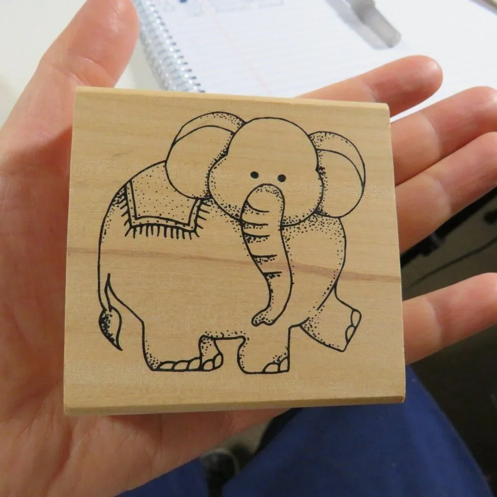 Animals (10) Rubber Stamps Wood Mounted